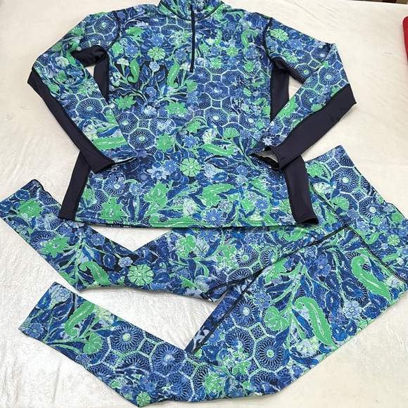 PMX 3.0 SUPER MIDWEIGHT BASELAYER SET- Floral Iodalite Print - Picture 1 of 16